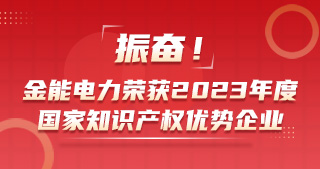 振奮！金能電力榮獲2023年度國家知識產(chǎn)權優(yōu)勢企業(yè)